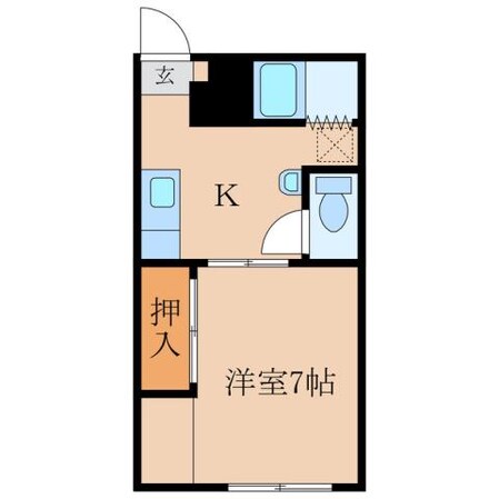 カレッジメント古里の物件間取画像